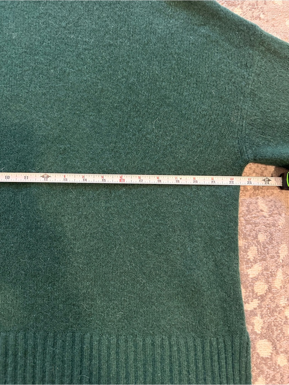 & other stories oversized wool blend sweater, pine green, s - Picture 7 of 9